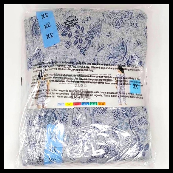 LUCKY BRAND Ladies 4 piece Pajama Set Plus Sizes - Picture 5 of 5